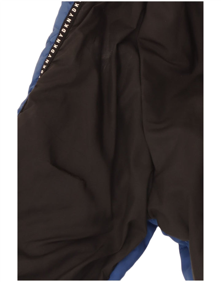 Damska pikowana kurtka Dkny Graphic UK 14, poliester w kolorze średnioniebieskim