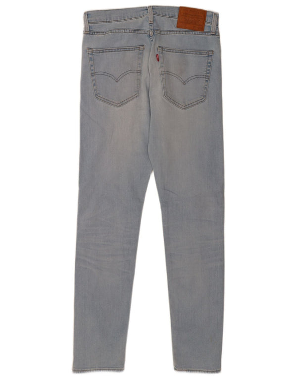 Męskie jeansy Levi's 512 w trudnej sytuacji, zwężane, W31 L31, niebieska bawełna