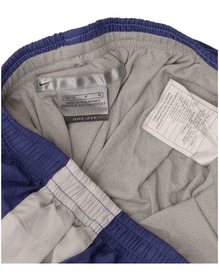 Damskie spodenki sportowe NIKE Dri Fit US 8/10, poliester w kolorze średnioniebieskim