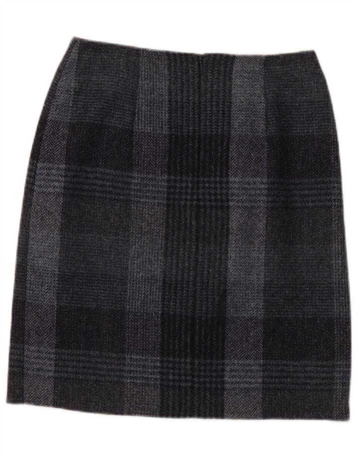 Damska spódnica ołówkowa Hobbs UK 8 Small W28 Szara wełniana kratka