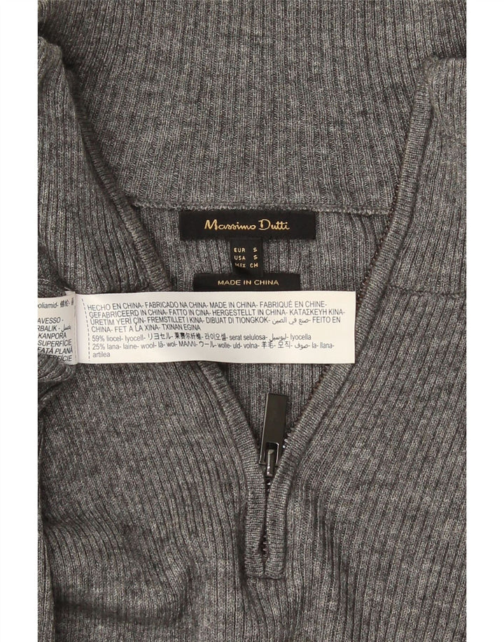 Sukienka damska Massimo Dutti UK 8 Small Szara Lyocell