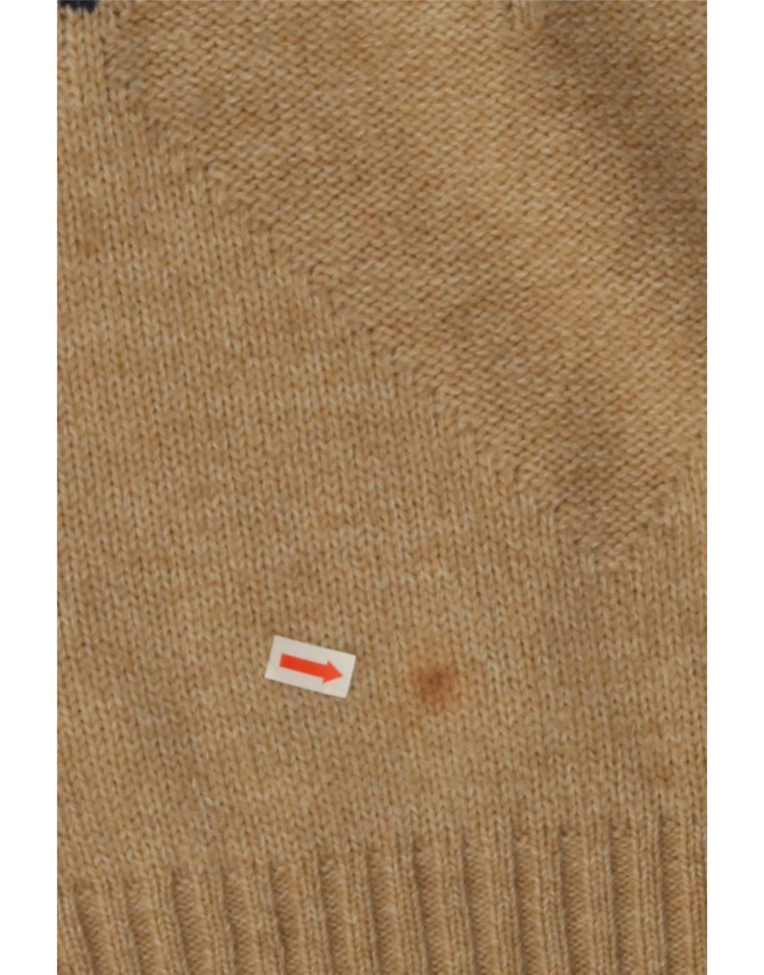ALBA MODA Mens Crew Neck Jumper Sweater XL Beige Argyle/Diamond Wool Vintage Alba Moda and Second-Hand Alba Moda from Messina Hembry 
