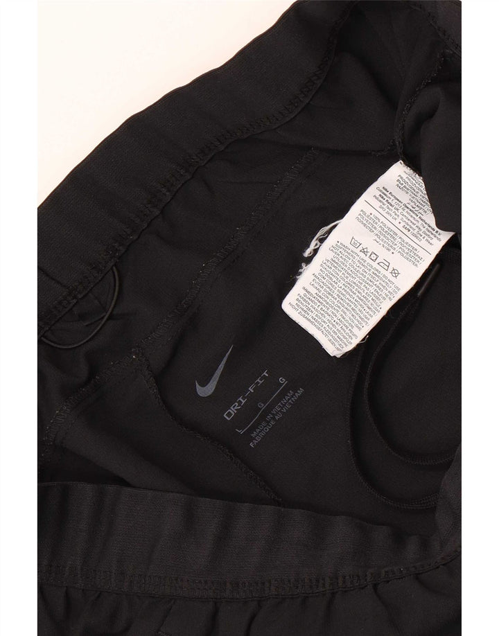 Męskie spodnie dresowe Nike Dri Fit, duże, czarne, poliestrowe