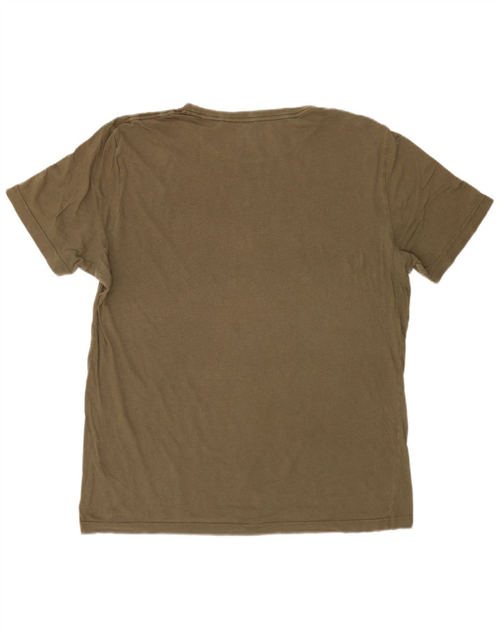Męski T-shirt z grafiką Puma, duży, khaki