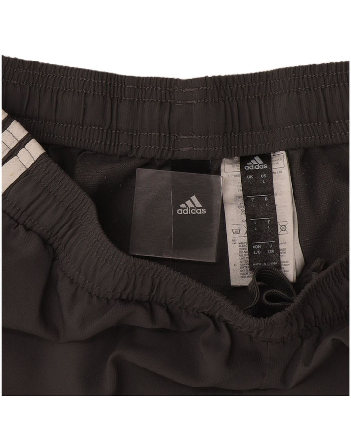 Męskie spodenki sportowe Adidas, duże, szare, z poliestru