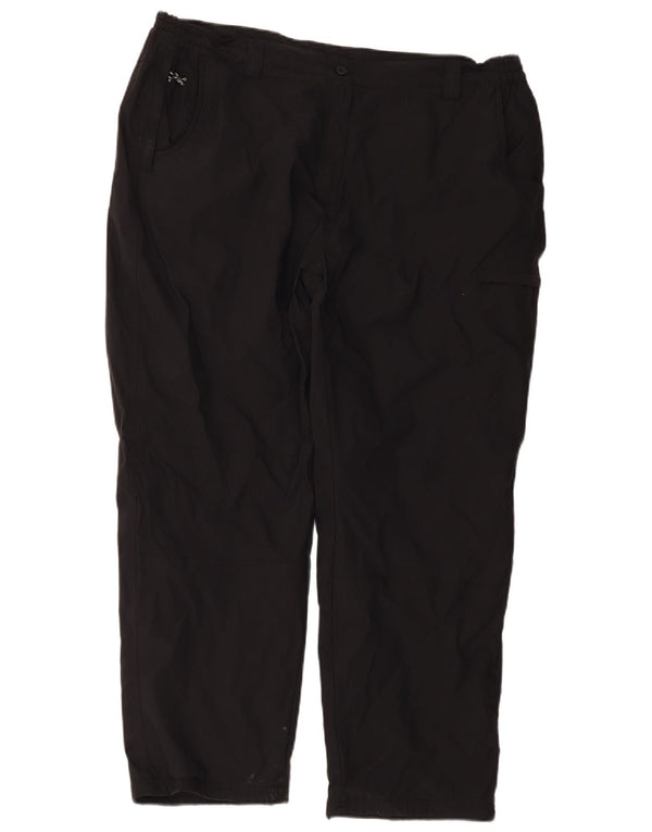 Damskie spodnie wiatrówkowe Mountain Warehouse UK 18 XL W40 L29 Czarne