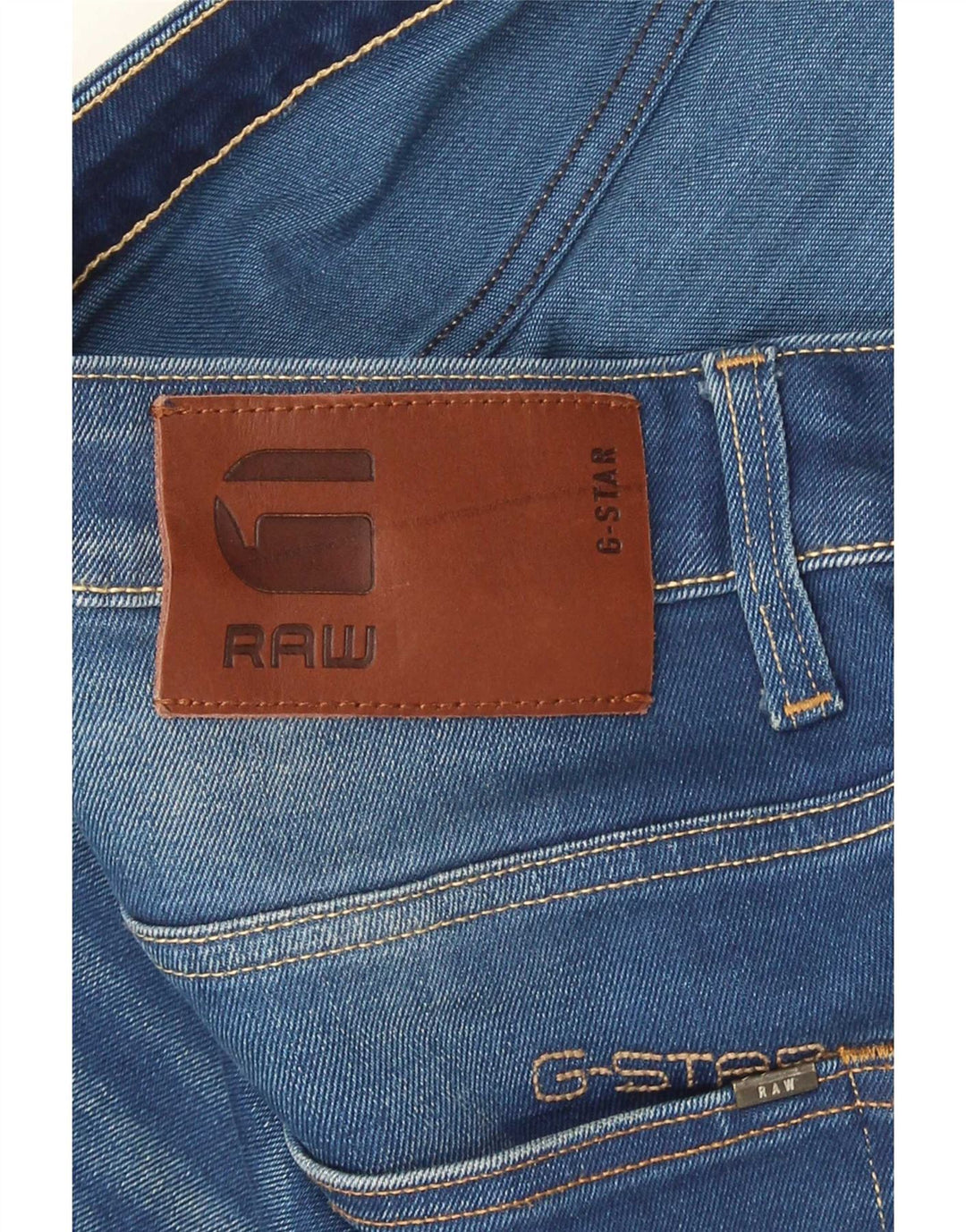 G-Star Męskie 3301 Slim Jeans W30 L32 Niebieska bawełna