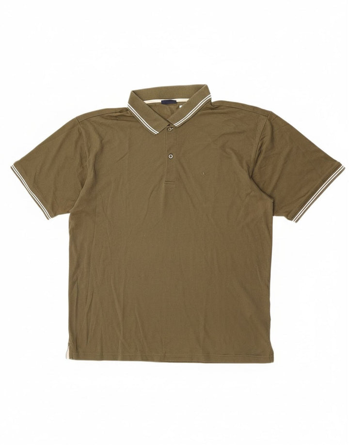 Męska koszulka polo Champion, bawełniana, khaki, 3XL