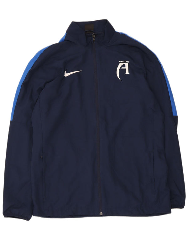 Męska kurtka dresowa Nike Dri Fit Graphic, duża, granatowa, z blokami kolorów
