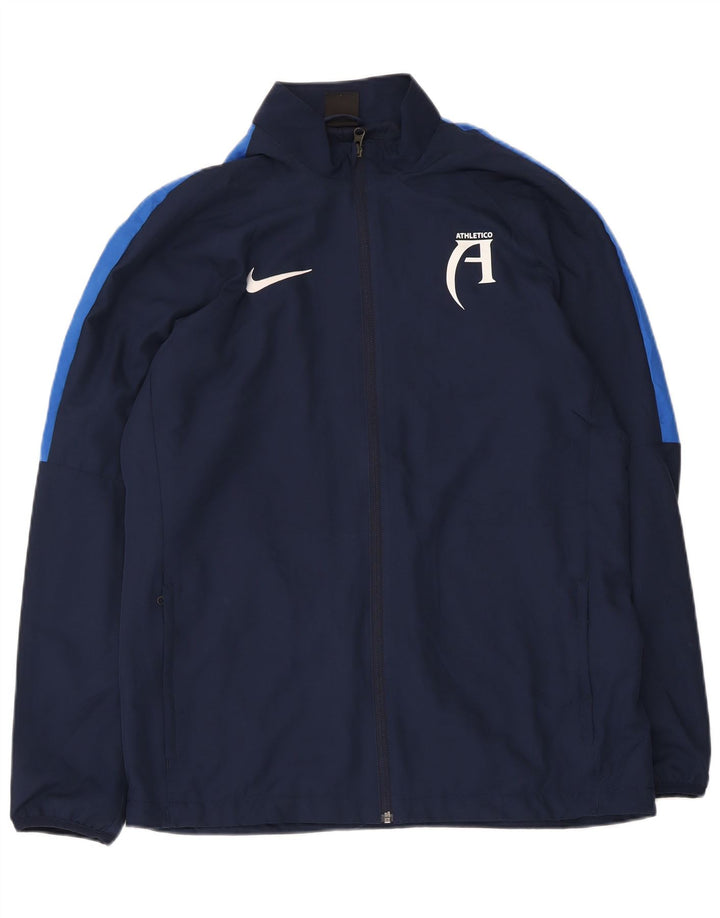 Męska kurtka dresowa Nike Dri Fit Graphic, duża, granatowa, z blokami kolorów
