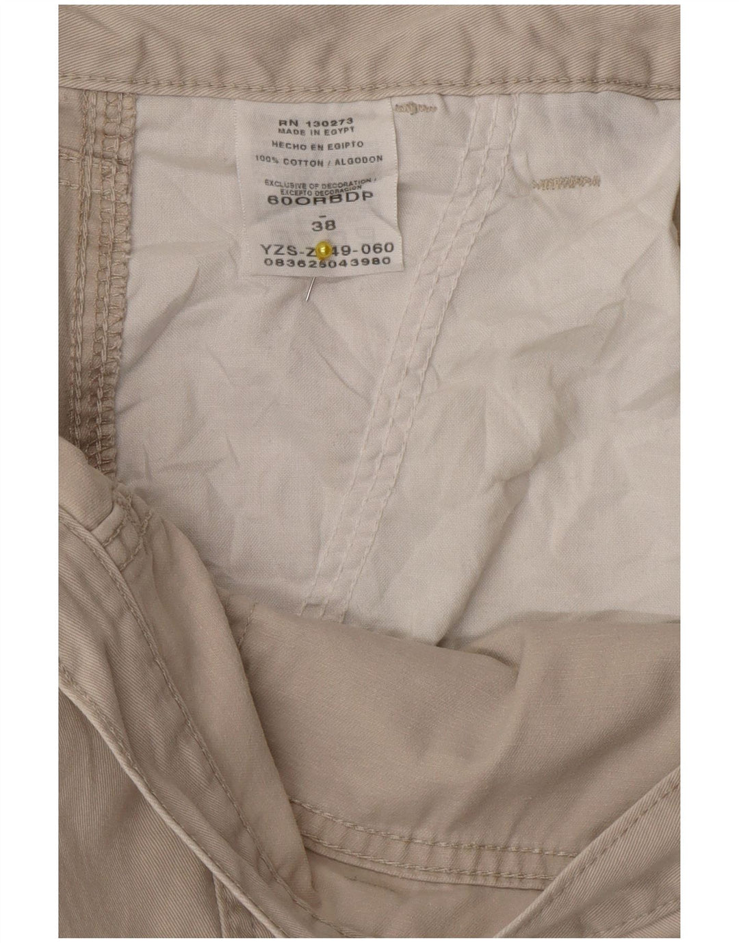 Męskie spodenki cargo Wrangler W38 XL, beżowa bawełna