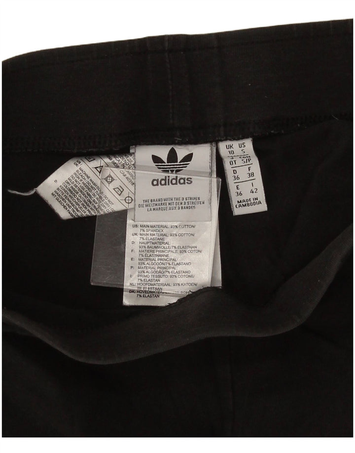 Legginsy Damskie Adidas UK 10 Małe Czarne Bawełniane
