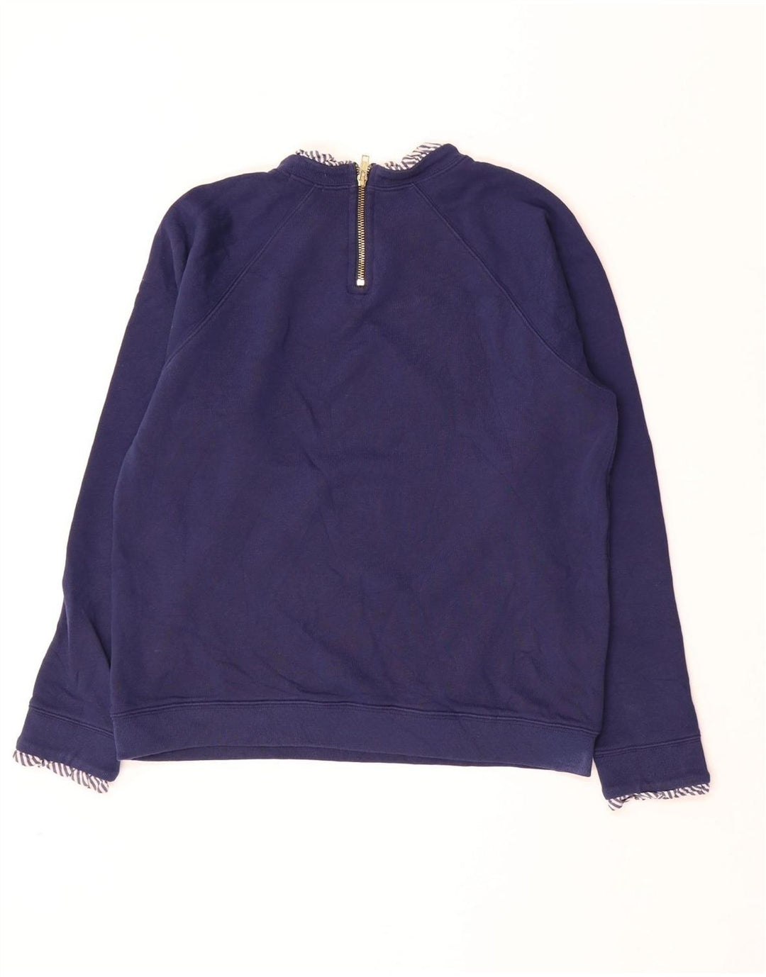 Damski sweter J. CREW UK 14, średni granatowy, bawełniany