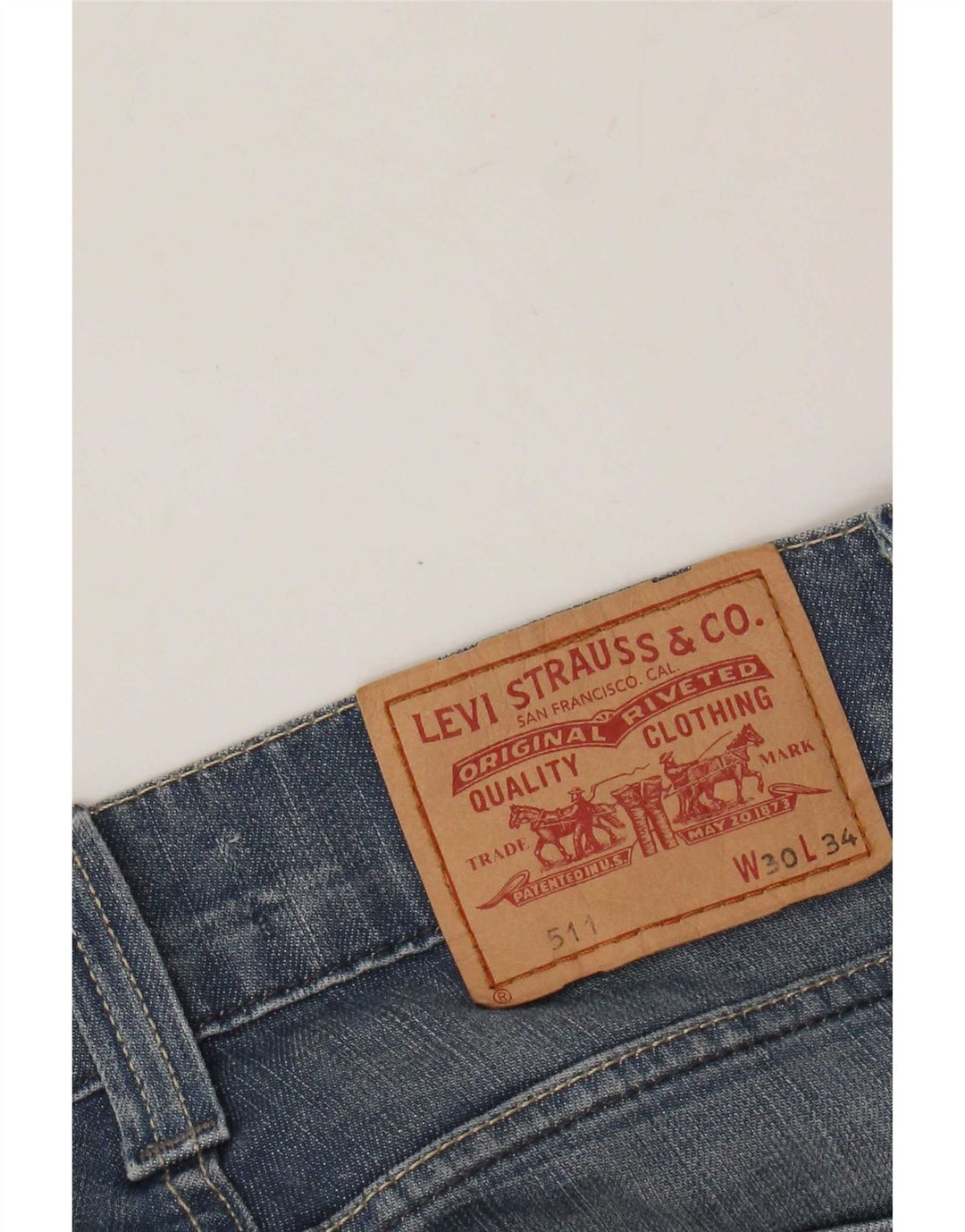 Męskie jeansy Levi's 511 Slim W30 L34 Niebieskie