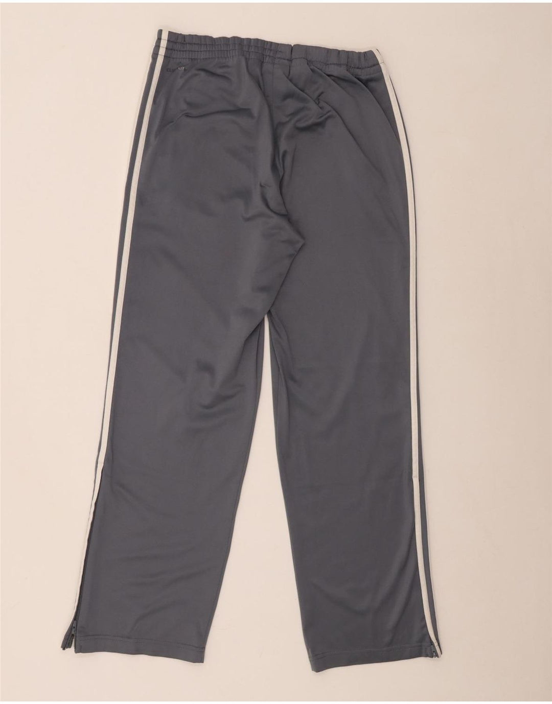 Męskie spodnie dresowe Adidas, małe, szare, poliestrowe