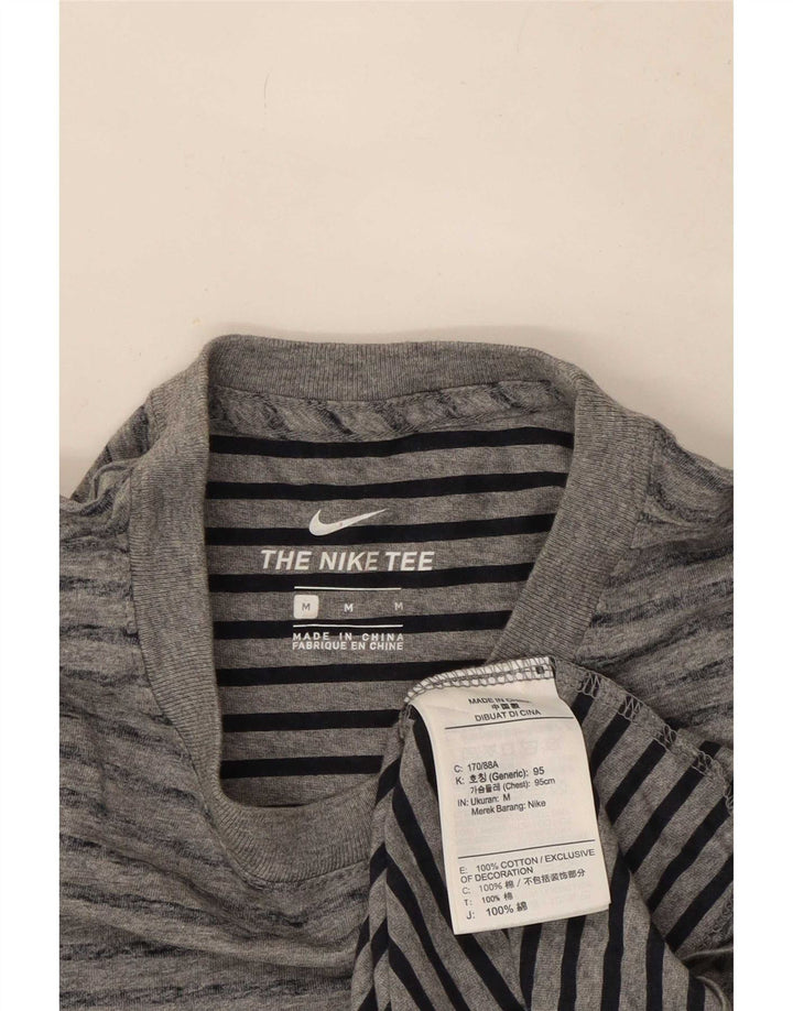T-shirt męski Nike, bawełniany, w średnie szare paski
