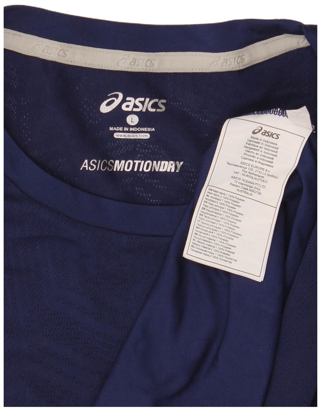 Damska kamizelka Asics Top UK 16, duża granatowa, poliester