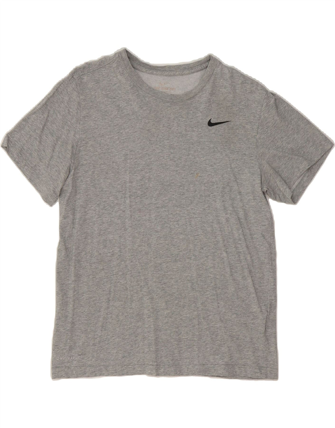 NIKE Mens Dri Fit T-Shirt Top Medium Grey Cotton Vintage Nike and Second-Hand Nike from Messina Hembry 