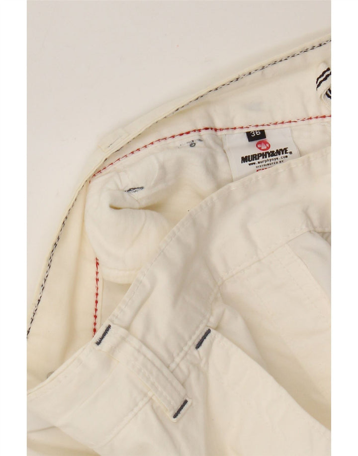 Męskie spodenki Chino Murphy & Nye W36, duże, białe, bawełniane