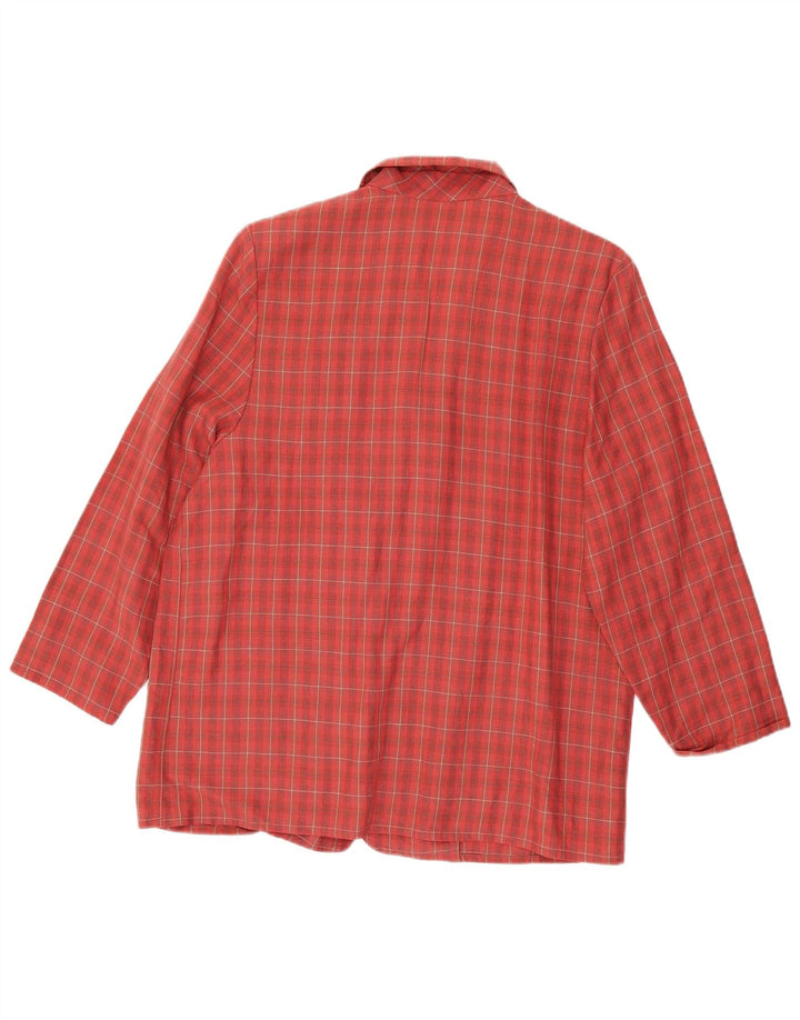 MARKS & SPENCER Damska marynarka z rękawem 3/4, UK 18 XL, czerwona kratka