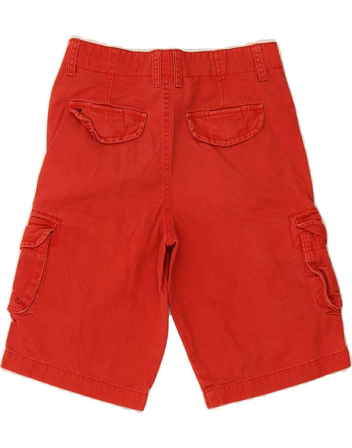 EDDIE BAUER Boys Cargo Shorts 11-12 Years W26  Red Cotton Vintage Eddie Bauer and Second-Hand Eddie Bauer from Messina Hembry 