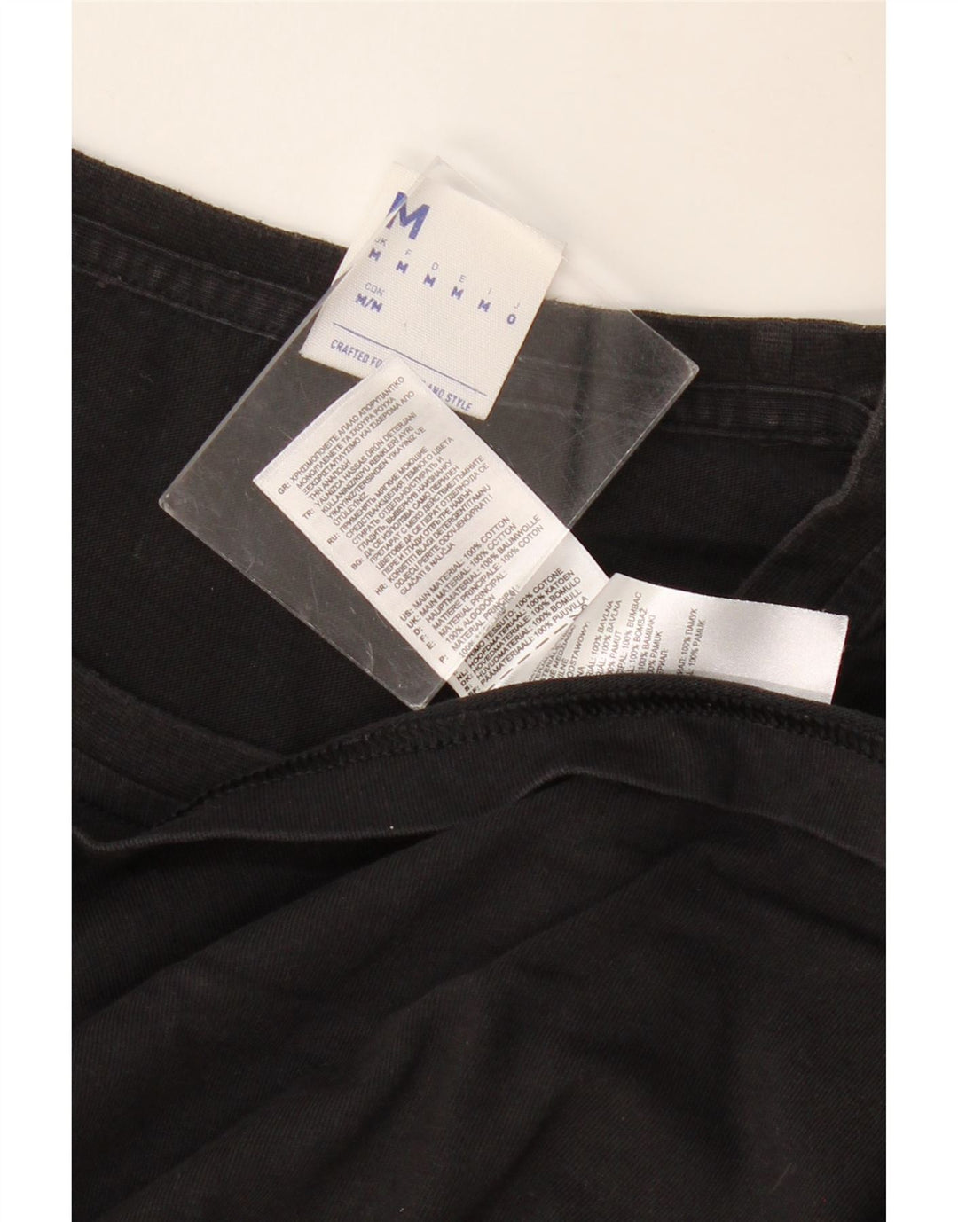 Męska koszulka z grafiką REEBOK, średnia, czarna bawełna