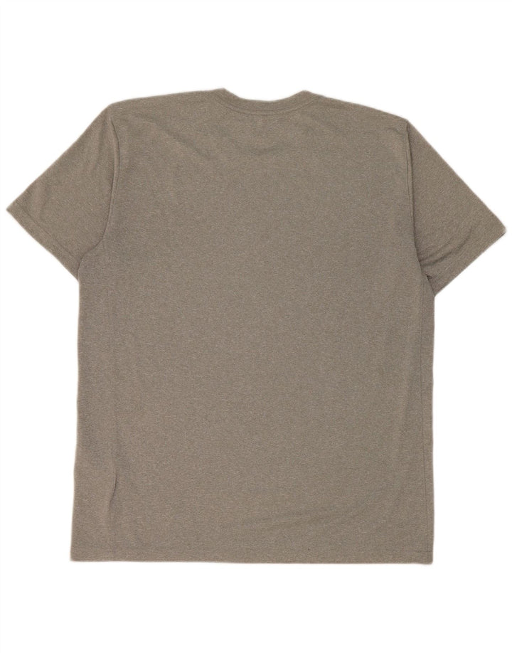 Męski T-shirt Nike Dri Fit, duży, szary, poliestrowy