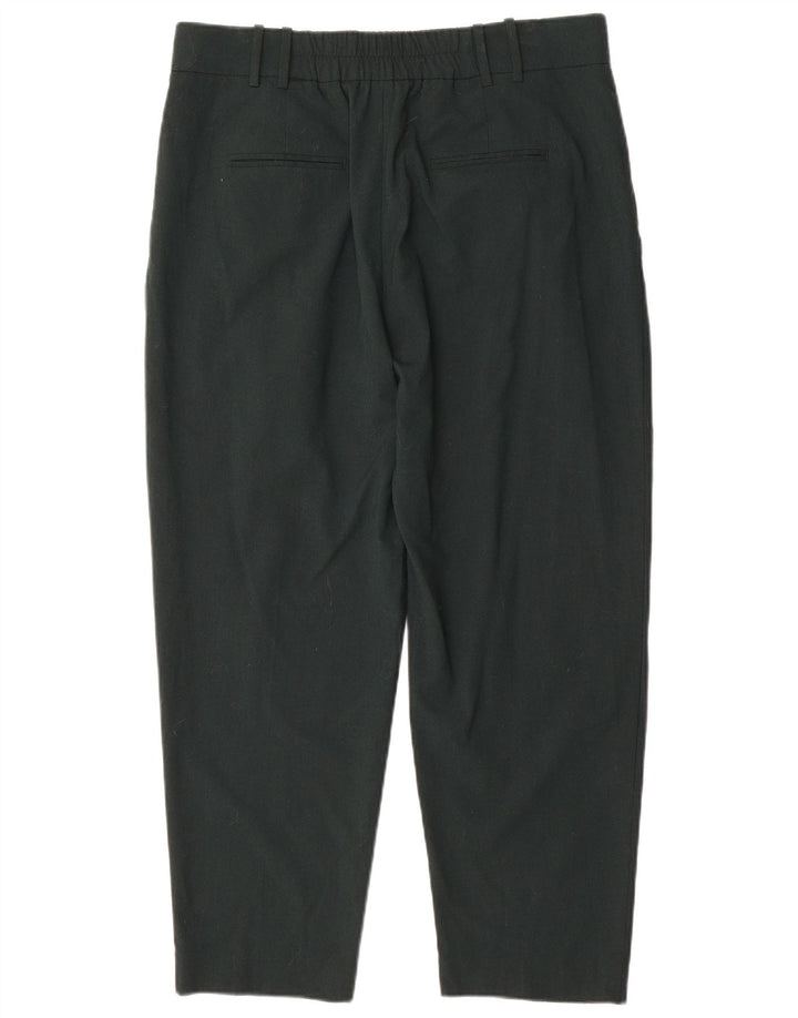 Damskie, przycięte spodnie Zara XL W36 L26 Zielony poliester