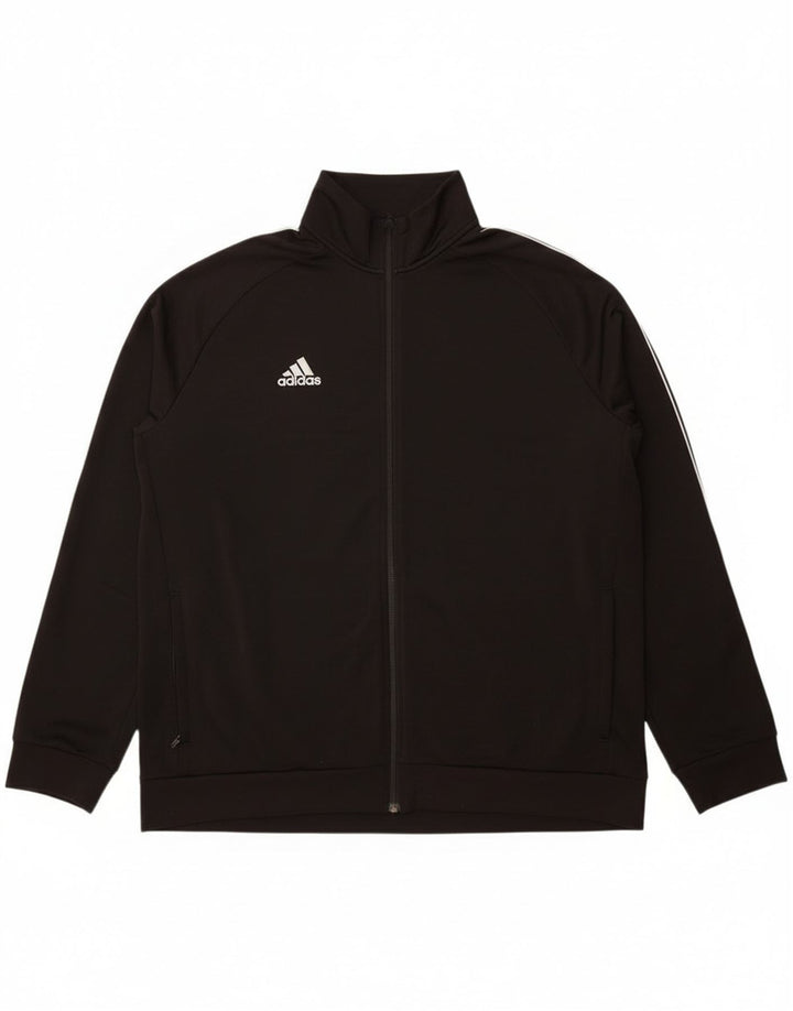 Adidas Męska bluza dresowa Top 2XL Czarny poliester