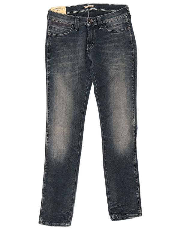 Damskie jeansy WRANGLER Stokes Slim W28 L30 Granatowe, bawełniane