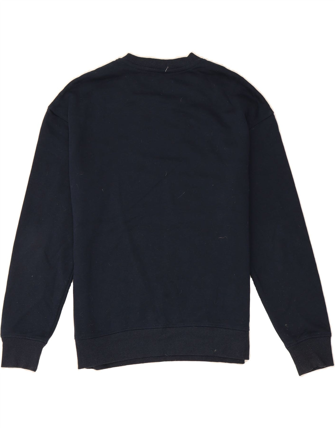 JACK & JONES Mens Graphic Sweatshirt Jumper Medium Navy Blue Cotton Vintage Jack & Jones and Second-Hand Jack & Jones from Messina Hembry 