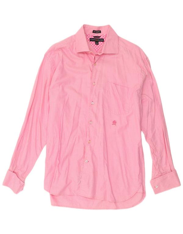 Męska koszulka polo Tommy Hilfiger, duża, różowa, bawełniana