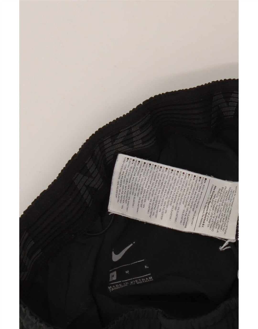 Męskie spodenki sportowe Nike średnie W31 L8, czarny poliester