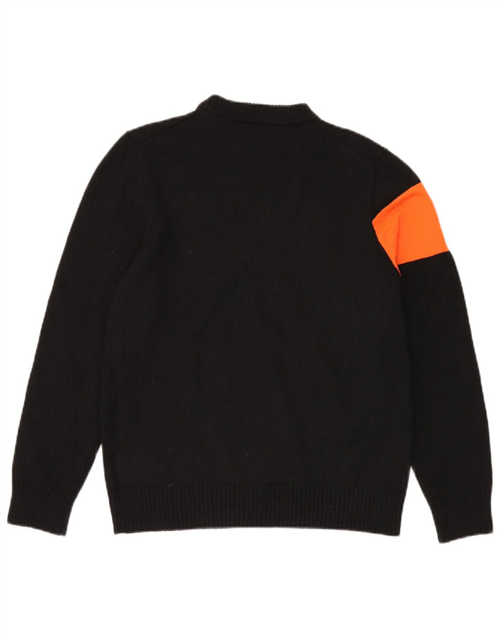 Damski sweter z okrągłym dekoltem ROSSIGNOL UK 12, średni czarny, blok kolorów