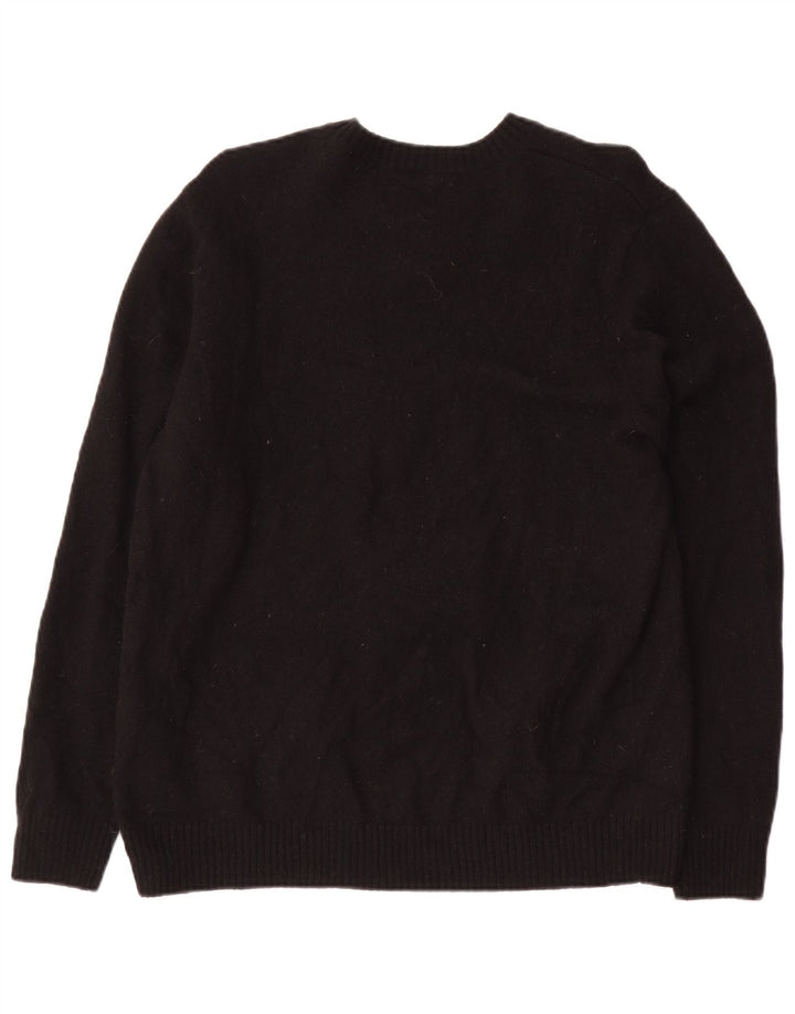 Damski sweter LEVI'S o standardowym kroju z okrągłym dekoltem, UK 18 XL, czarna wełna