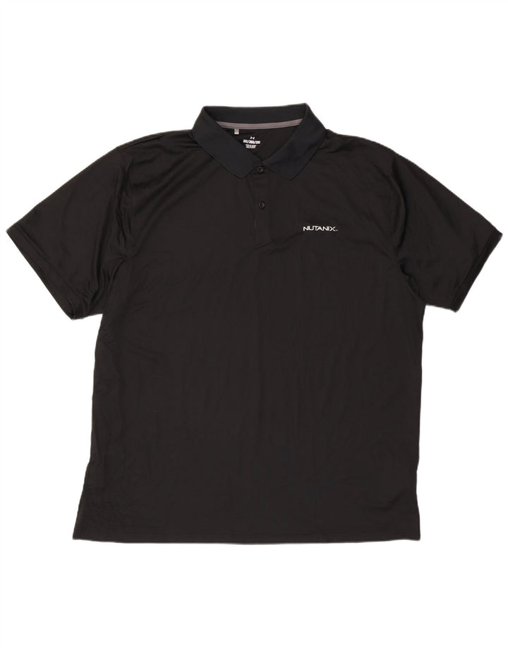 Męska koszulka polo Under Armour 3XL, czarny poliester
