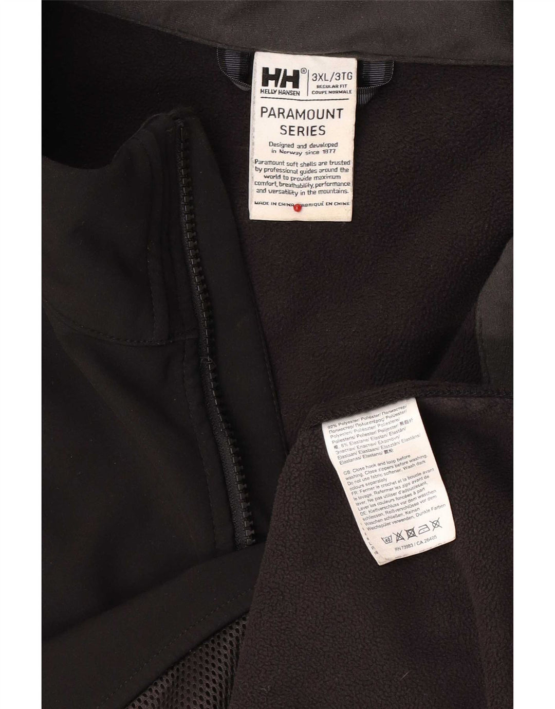 Męska kurtka wiatrówka Helly Hansen o regularnym kroju UK 46 3XL Czarny poliester