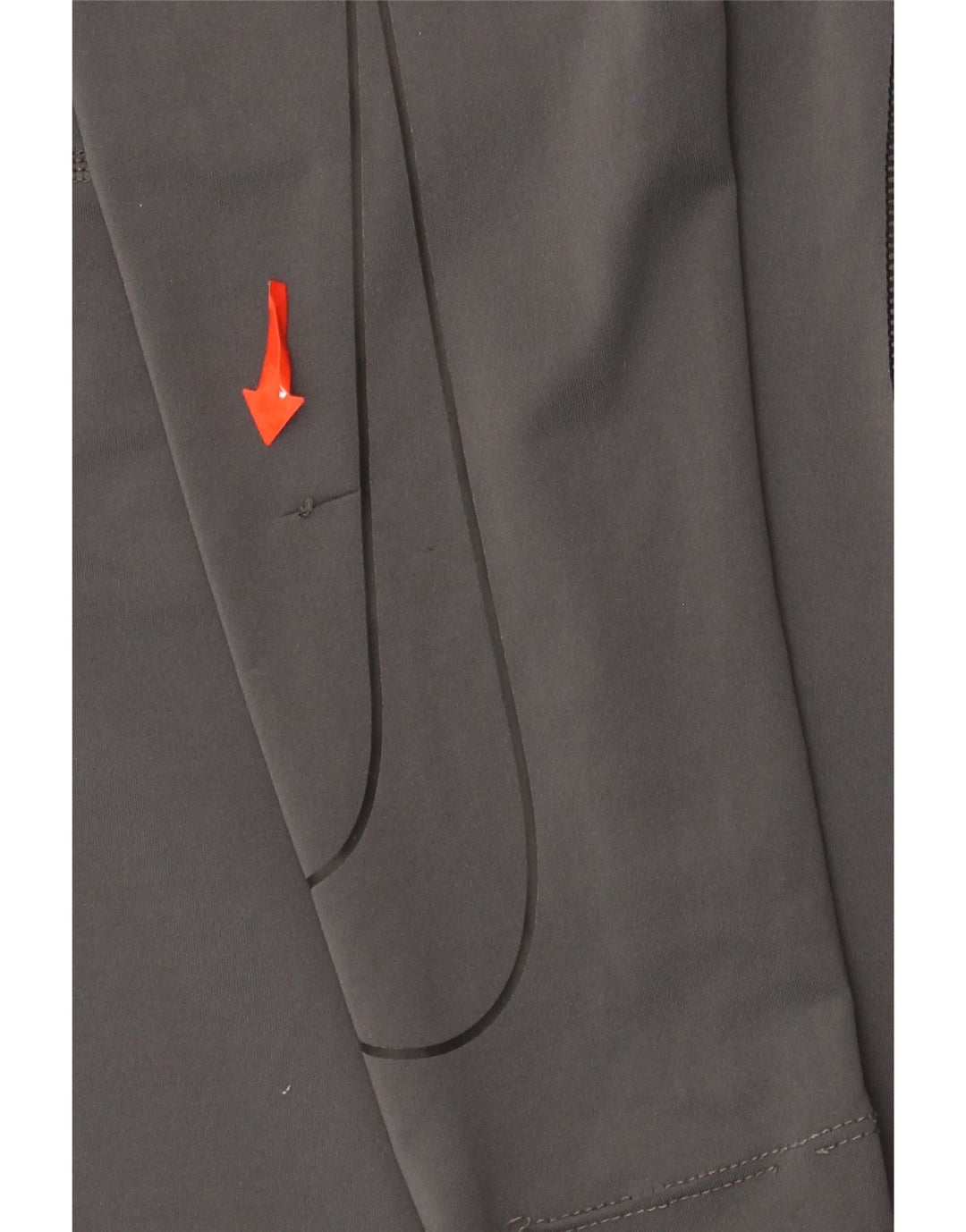 Męska koszulka Nike Dri Fit z długim rękawem, średnioszara, poliestrowa