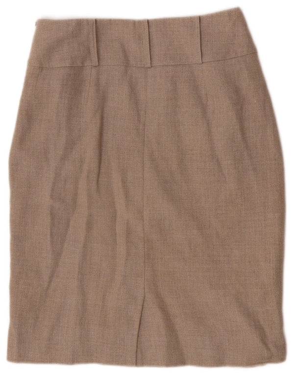 Damska spódnica ołówkowa Hobbs UK 8 Small W26 Beżowa lniana