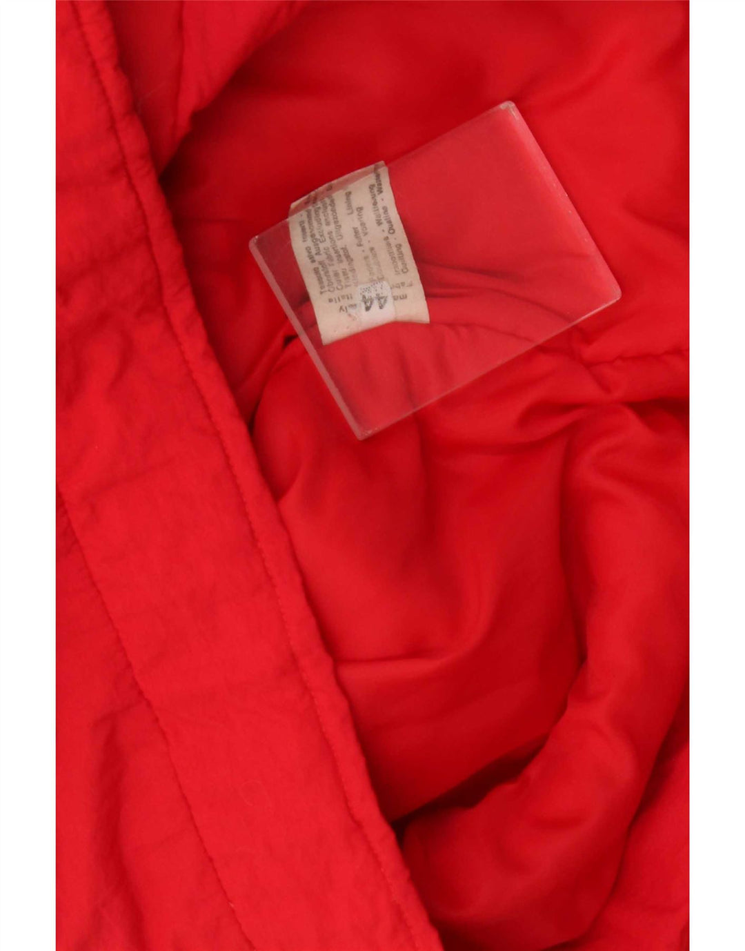 Vintage męska ocieplana kurtka UK 44 2XL czerwona poliamidowa