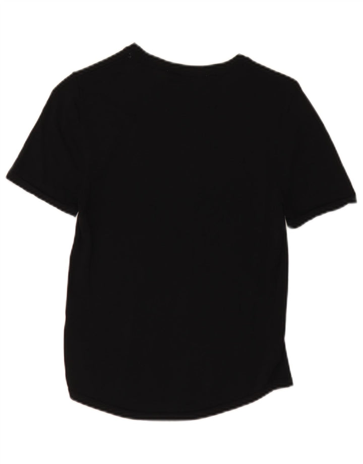 T-shirt damski Zara Top UK 12 Średnia czarna wiskoza