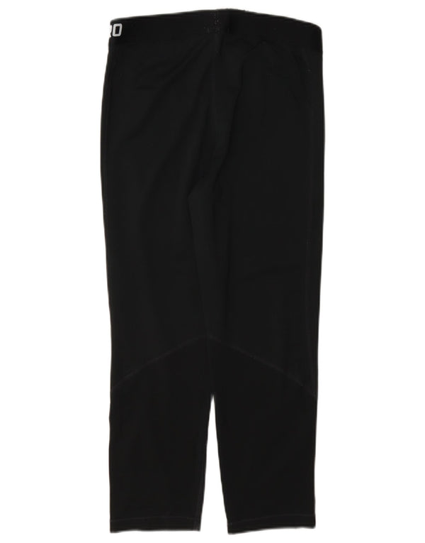 Damskie legginsy Nike Dri Fit Graphic Capri UK 12, średnie czarne