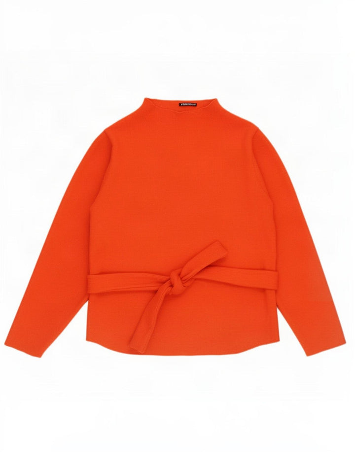 Damski sweter oversize z golfem Zara UK 10 Small Orange