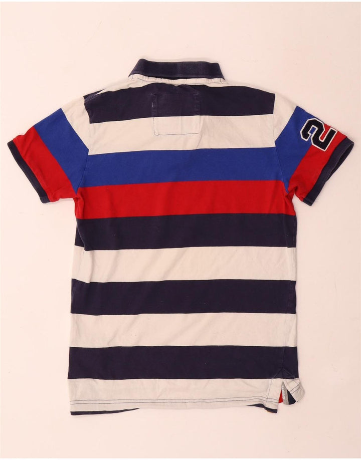 Męska koszulka polo Superdry z grafiką, średnia, wielokolorowa, bawełniana w paski