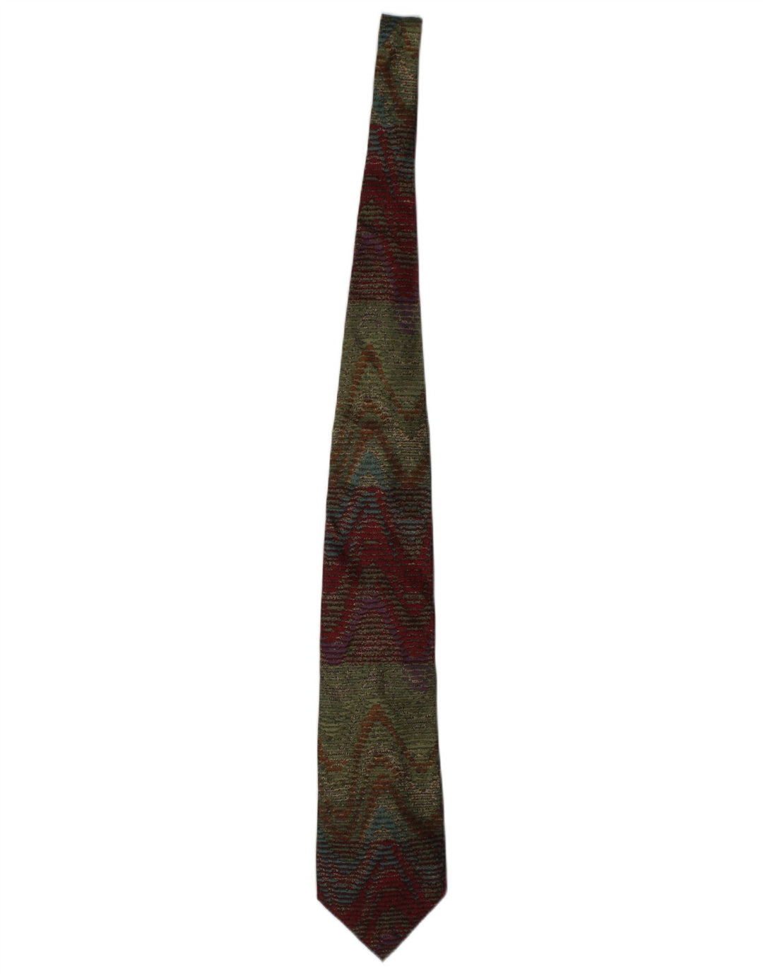 MISSONI Mens Cravatte Tie One Size Multicoloured Striped Silk
