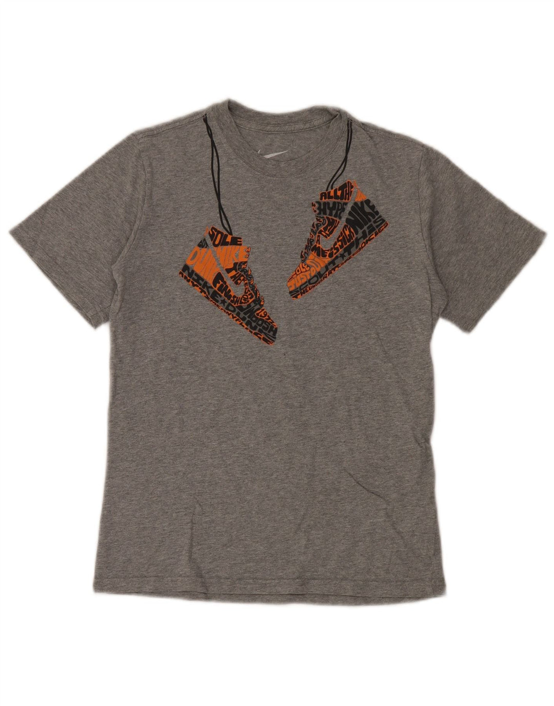 Chłopięcy T-shirt z grafiką Nike na 10-11 lat, średnioszary, bawełniany