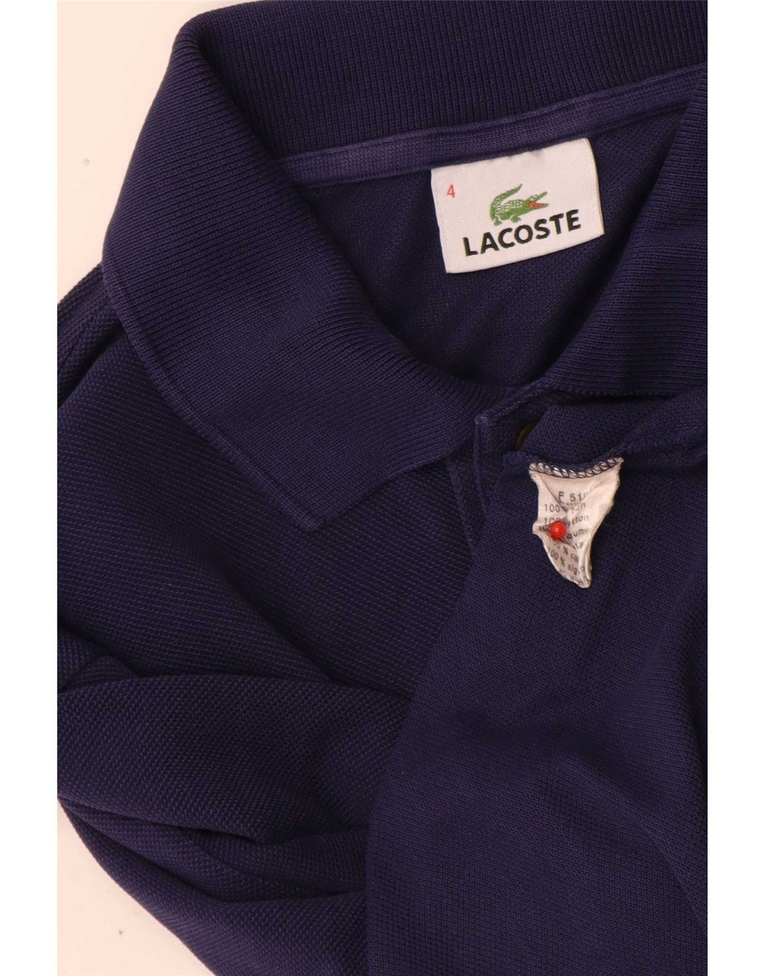 Męska koszulka polo Lacoste, rozmiar 4, średni fiolet, bawełna