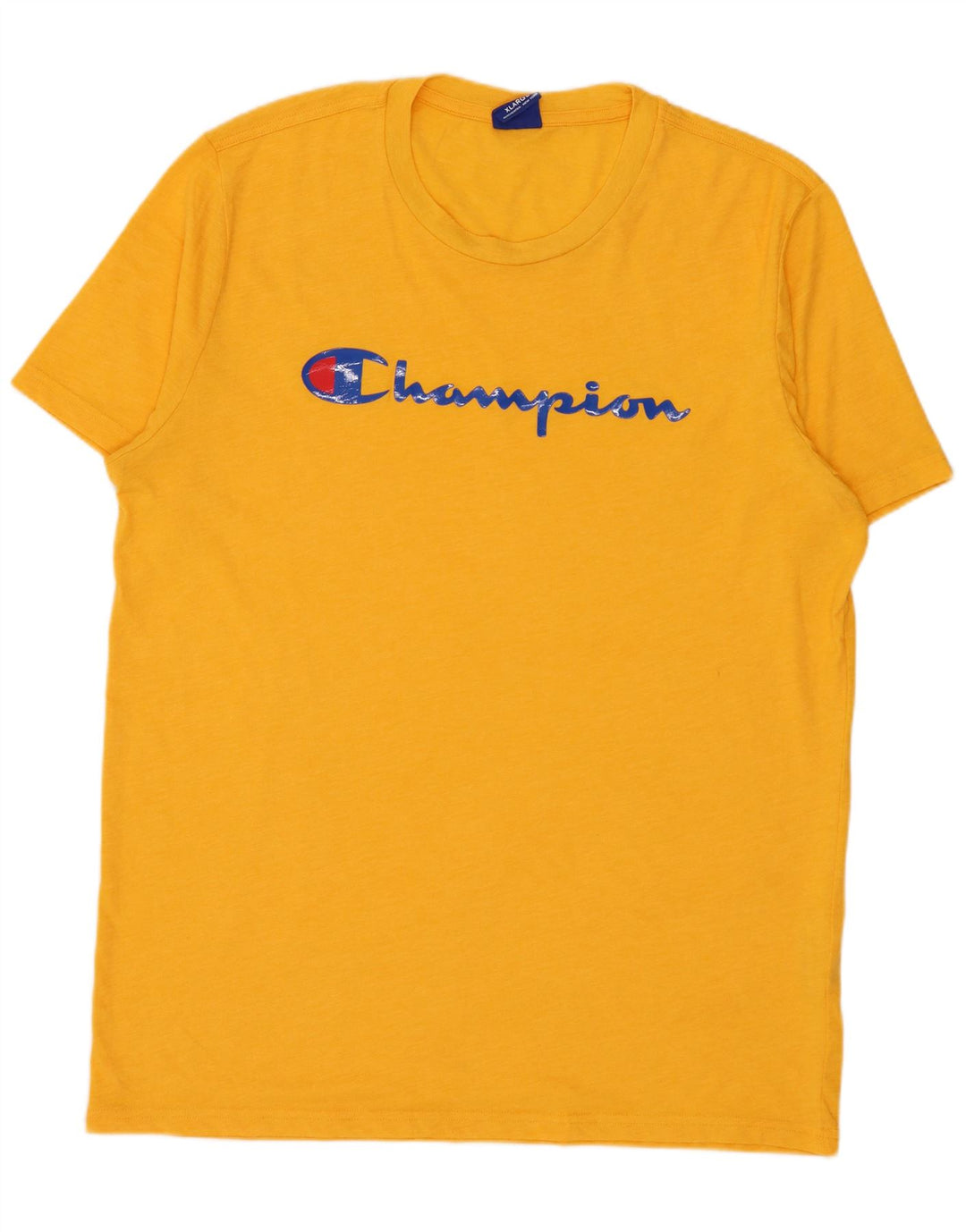 Męska koszulka z grafiką Champion, XL, żółty poliester