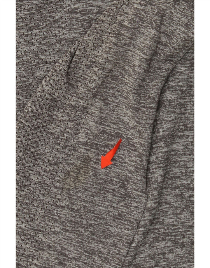 Męski dres EDDIE BAUER z zamkiem błyskawicznym i golfem XL, szary, nakrapiany