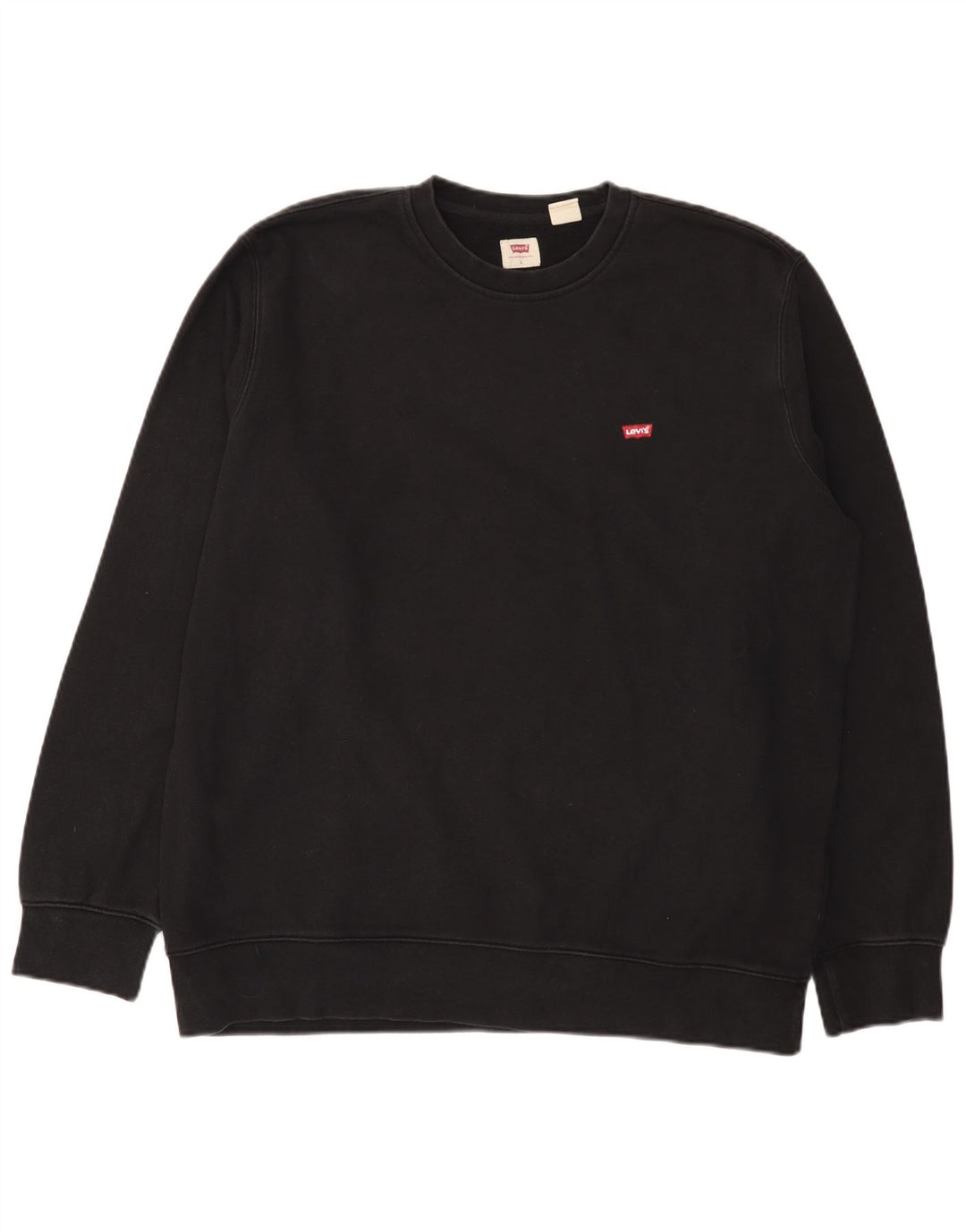 Męski sweter Levi's o standardowym kroju, duży, czarny, bawełniany
